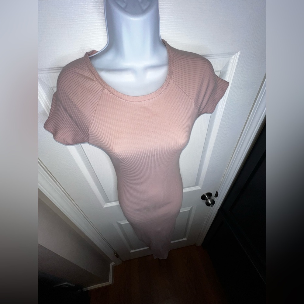 Victoria's Secret PINK Women’s X Small Wanna Be Pink Short Sleeve Midi Dress XS - Picture 8 of 15